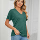 💕V-Neck culoare solidă vrac doamnelor topuri🌷