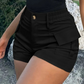 🥳REDUCERE DE VARĂ🥳💞PESTE 50.000 DE VÂNZĂRI!💥50% REDUCERE! 🔥Pantaloni scurți cargo cu talie înaltă pentru femei, cu buzunare