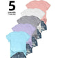 🔥🔥Set de 5 tricou versatil în culori solide👚