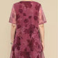 👗Elegant mare dimensiune vrac sifon imprimate rochii