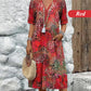 🏖️ Vânzare de vară cu 50% reducere 🌼Rochie cu imprimeu leopard Safari Fashion