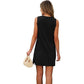 🌸Reducere de 49%🌸Rochie elegantă, fără mâneci, decupată