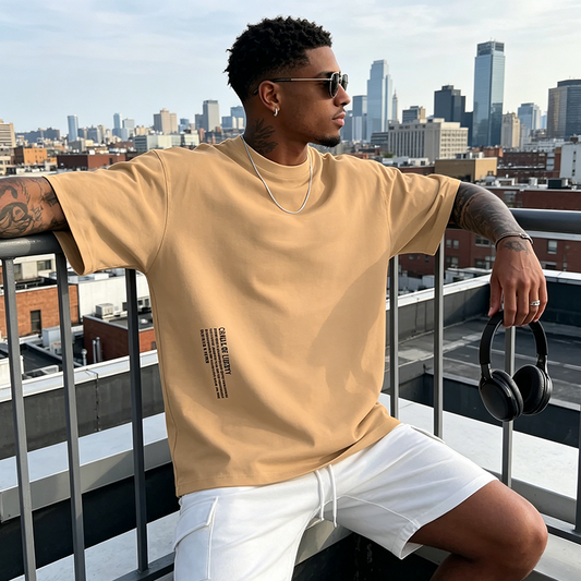 🔥【Ofertă Limitată】🎨Tricou Urban Supradimensionat – Imprimeu Modern și Stil Stradal