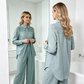 🥳 OFERTĂ SPECIALĂ 2026 🥳💞 Peste 50.000 de bucăți vândute! 💥 49% REDUCERE! 🔥 Set de 2 piese: cămașă și pantaloni din dantelă în stil patchwork