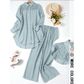 🥳 OFERTĂ SPECIALĂ 2026 🥳💞 Peste 50.000 de bucăți vândute! 💥 49% REDUCERE! 🔥 Set de 2 piese: cămașă și pantaloni din dantelă în stil patchwork
