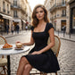💝Reducere de 49%💝Rochie mini elegantă, cu decolteu pătrat și croi evazat