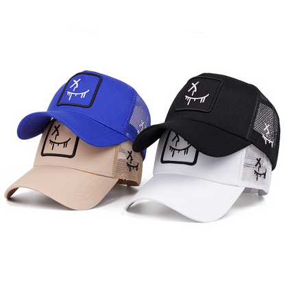 🧢 OFERTĂ LIMITATĂ: 50% RABAT! 😄 Casca de baseball unisex cu motiv smiley – Stil stradal, protecție UV și reglabilă ✨