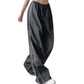 📢📢REDUCERE 40% !! ⏰Pantaloni Casual pentru Femei, cu Șnur Lateral, Talie Largă