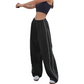 📢📢REDUCERE 40% !! ⏰Pantaloni Casual pentru Femei, cu Șnur Lateral, Talie Largă