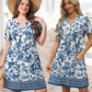 🥳VÂNZARE FERICITĂ DE VARĂ🥳💞50K+ VÂNDUTE!💥REDUCERE 50%! 🔥Rochie Casual pentru Femei, Croială Largă, cu Mânecă Scurtă