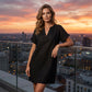 💝Reducere de 40%💝Rochie Casual pentru Femei cu Decolteu în V și Mânecă Scurtă