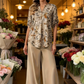 🥰Set de bluză florală și pantaloni largi pentru femei, în 2 piese✨
