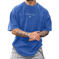 Tricou Vintage pentru Bărbați cu Imprim Cross & Letter