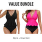 🏖️Reducere de 50%👙Set de tankini cu volane pentru femei, cu slip