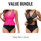 🏖️Reducere de 50%👙Set de tankini cu volane pentru femei, cu slip