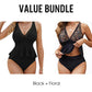 🏖️Reducere de 50%👙Set de tankini cu volane pentru femei, cu slip