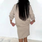Femei Casual Guler Rotund Rochie Pulover