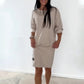 Femei Casual Guler Rotund Rochie Pulover