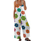 Costum feminin cu imprimeu floral și pantaloni largi