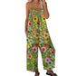 Costum feminin cu imprimeu floral și pantaloni largi