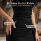 👗 REDUCERE 40% ACUM!🔥 Rochie Bodycon fără mâneci – Guler tip halter & Drapaj lateral – Tiv asimetric cu volane – Rochie mini elegantă pentru petreceri și club 💃