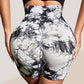 🎁 Nou sosit 40% REDUCERE 💥Pantaloni scurți fitness cu întindere înaltă și vopsire aleatorie