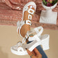 👡 50% REDUCERE ACUM! ✨ Sandale cu toc gros pentru femei, cu curea în formă de T – spate elastic, platformă căptușită și curea metalică în formă de T – confort de la zi la noapte 💃