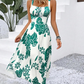 🔥Reducere limitată de 45%👗Rochie pentru femei cu imprimeu floral și bretele subțiri