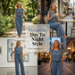 ✨ Set Damă Top Fără Mâneci cu Dantela & Pantaloni Largi – Elegant, Confortabil & Feminin, Brâu Inclus, S-XL, 6 Culori 🌸