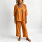 Set de 2 piese casual pentru femei, cu detalii cu ochiuri