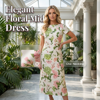 Rochie tip cămașă cu imprimeu floral pentru femei