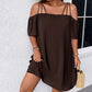 O gamă foarte largă de culori🎨Rochie mini elegantă de culoare uni pentru femei