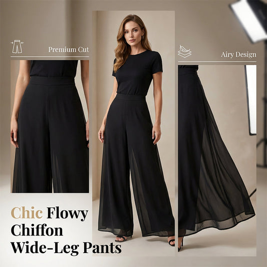 🌊 Pantaloni Largi din Șifon – Siluetă de Zeiță, Confort Absolut & Stil Irezistibil pentru Orice Ocazie ✨💃
