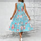 🎉 OFERTĂ LIMITATĂ ÎN TIMP | Rochie casual femei fără mâneci cu imprimeu floral, model proaspăt de vară, 6 culori vibrante, mărimi S-3XL!