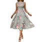 🎉 OFERTĂ LIMITATĂ ÎN TIMP | Rochie casual femei fără mâneci cu imprimeu floral, model proaspăt de vară, 6 culori vibrante, mărimi S-3XL!