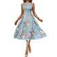 🎉 OFERTĂ LIMITATĂ ÎN TIMP | Rochie casual femei fără mâneci cu imprimeu floral, model proaspăt de vară, 6 culori vibrante, mărimi S-3XL!