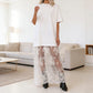 📢📢Ofertă specială de Ziua Mamei💖Rochie tip tricou cu aspect stratificat modern și tiv din dantelă