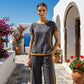 🎁Nou 2026 - Reducere de 50%💥Set de 2 piese casual pentru femei cu margini contrastante