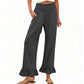 Pantaloni de lounge cu volane, stil Boho, pentru femei