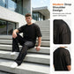 Set din 2 piese: tricou pentru bărbați și pantaloni cu croi larg