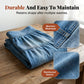 👗 REDUCERE DE 50% PENTRU TIMP LIMITAT! ✨ Fustă Maxi din Denim – Talie Înaltă, Cu Volane, Formă A, Cu Nasturi în Față ✨