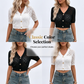 🤩Cardigan scurt cu mâneci scurte și model ajurat, pentru femei