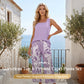 Set de top fără mâneci și pantaloni Capri imprimați
