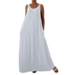 Rochie Maxi Casual Fără Mâneci pentru Femei