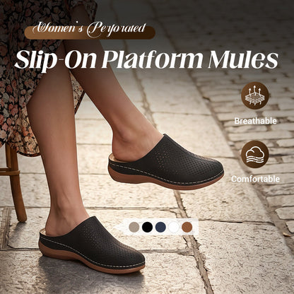👡 Noutăți 2026 REDUCERE 49% 🌸 Sandale cu platformă perforată pentru femei – Sandale ușoare și respirabile, fără stretching, pentru confort de zi cu zi