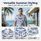 👔 Cămașă Hawaiiană pentru Bărbați, cu Imprimeu, Uscare Rapidă și Stil Versatil