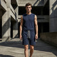 Set de tricou și pantaloni scurți pentru sport casual pentru bărbați