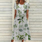 👗✨ ROCHIE ELEGANTĂ PENTRU FEMEI, CU DECOLTEU ROTUND ȘI IMPRIMAT – REDUCERE 45%! 🌸