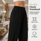 ☀️Pantaloni capri casual pentru femei, cu talie elastică