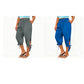 ☀️Pantaloni capri casual pentru femei, cu talie elastică